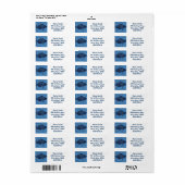 Aboriginal stit schilder fish etiket (Full Sheet)