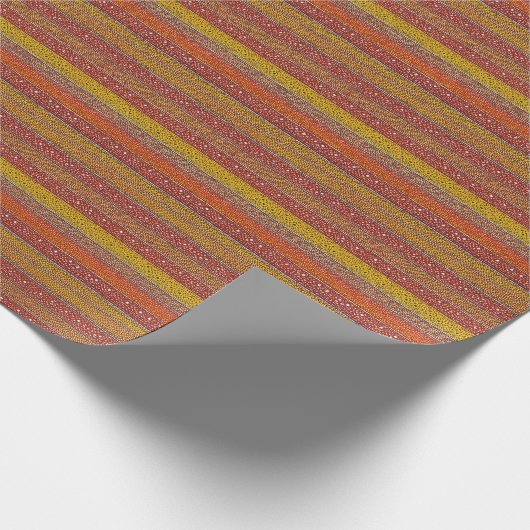 Aboriginal style wrapping paper brown cadeaupapier (Hoek)