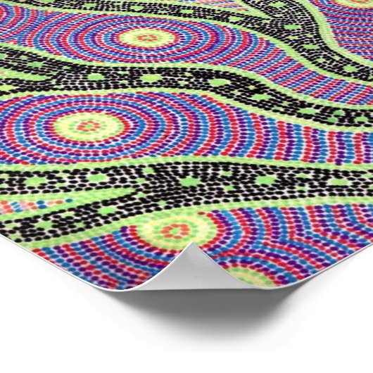 Aboriginal Sunrise Poster (Hoek)