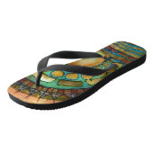 Aboriginal Sunrise Teenslippers (Schuin)