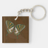 Aboriginal Swallowtail Acryl Sleutelhanger (Achterkant)