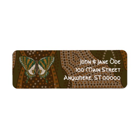 Aboriginal Swallowtail Address Label (Voorkant)