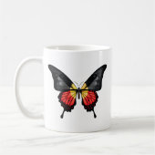 Aboriginal Swallowtail Butterfly Flag Sticker Koffiemok (Links)