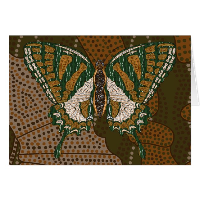 Aboriginal Swallowtail Card (Voorkant Horizontaal)