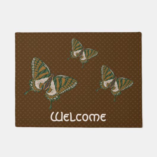 Aboriginal Swallowtail Doormat Deurmat (Voorkant)
