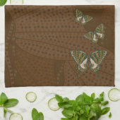 Aboriginal Swallowtail Hand Towel Theedoek (Gevouwen)