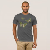 Aboriginal Swallowtail Mannen Dark Shirt (Voorkant volledig)