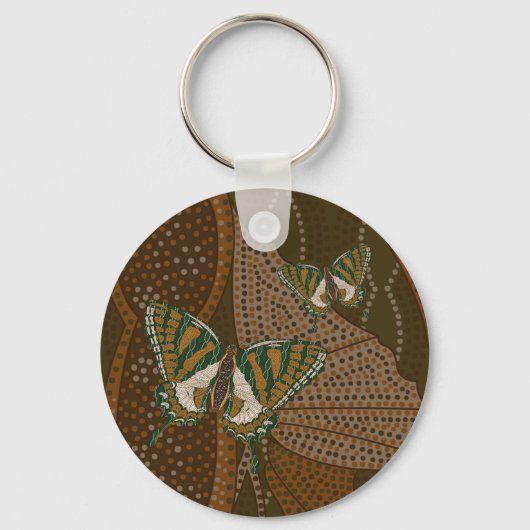 Aboriginal Swallowtail Sleutelhanger (Voorkant)