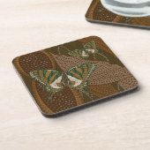 Aboriginal Swallowtail Square Coaster Drankjes Onderzetter (Linkerzijde)