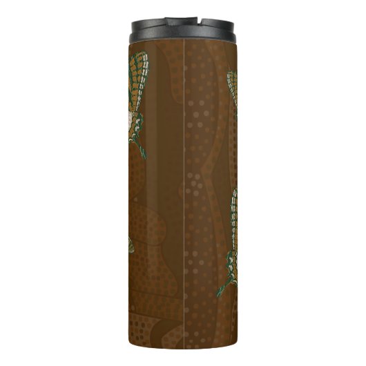 Aboriginal Swallowtail Thermal Tumbler Thermosbeker (Achterkant)