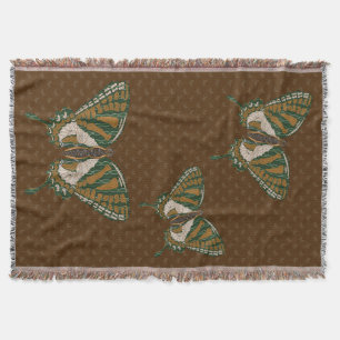 Aboriginal Swallowtail Throw Blanket Deken