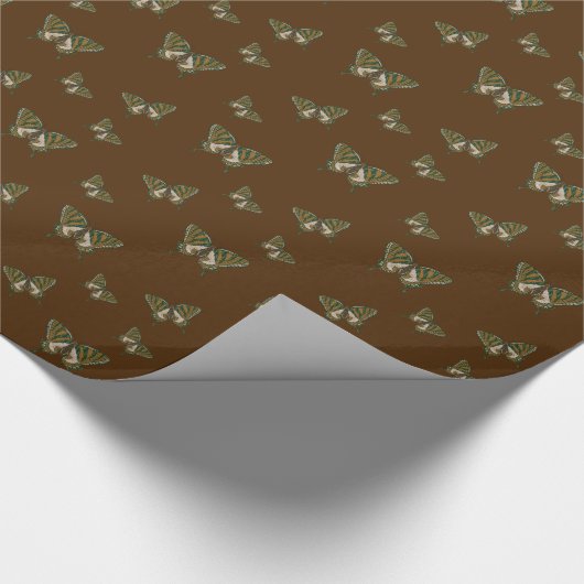 Aboriginal Swallowtail Wrapping Paper Cadeaupapier (Hoek)