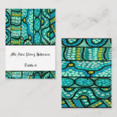 Aboriginal Tafel Zitten De Reis Blauw Plaatskaartje (Voorkant / Achterkant)