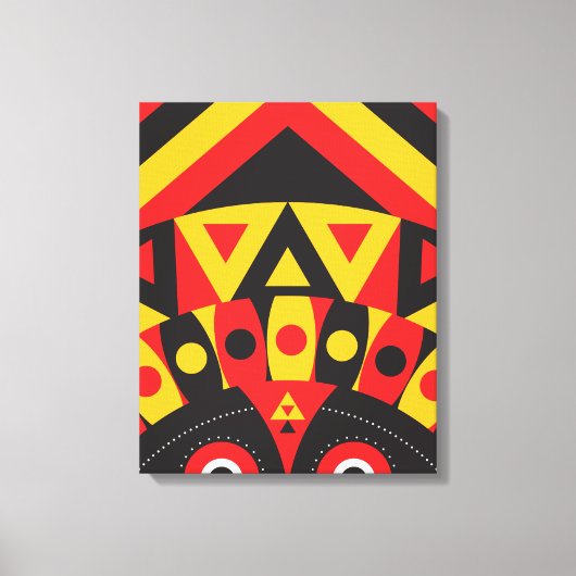 Aboriginal Tribal Canvas Afdruk (Voorkant)