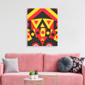 Aboriginal Tribal Canvas Afdruk (Insitu (Woonkamer))
