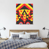 Aboriginal Tribal Canvas Afdruk (Insitu (Slaapkamer))