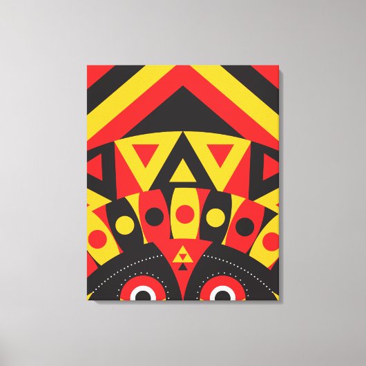 Aboriginal Tribal Canvas Afdruk (Voorkant)