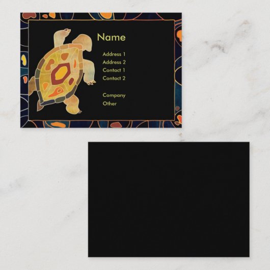 Aboriginal Turtle Professional Visitekaartje (Voorkant / Achterkant)