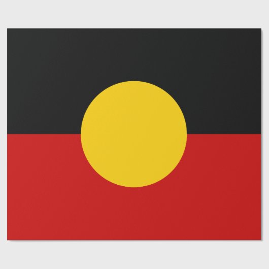 Aboriginal vlag Australië Cadeaupapier (Vlak)