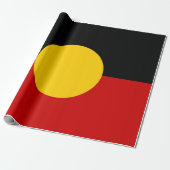 Aboriginal vlag Australië Cadeaupapier (Uitgerold)