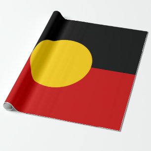 Aboriginal vlag Australië Cadeaupapier