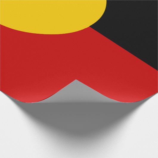 Aboriginal vlag Australië Cadeaupapier (Hoek)