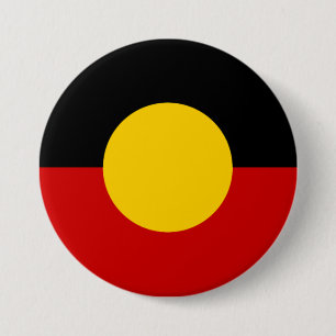 Aboriginal vlag Australië Ronde Button 7,6 Cm