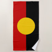 Aboriginal vlag Australië Strandlaken (Voorkant)