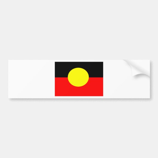 aboriginal-vlag bumpersticker (Voorkant)