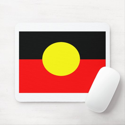aboriginal-vlag muismat (Met muis)