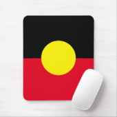 Aboriginal vlag muispad muismat (Met muis)
