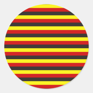 aboriginal vlag strepen ronde sticker