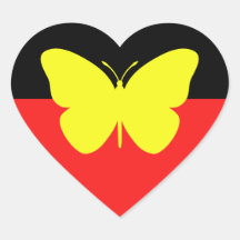 Aboriginal vlinder vlag