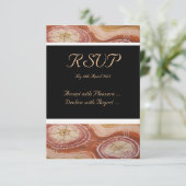 Aboriginal Wedding RSVP Desert Dreaming Kaart (Staand voorkant)