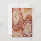 Aboriginal Wedding RSVP Desert Dreaming Kaart (Achterkant)