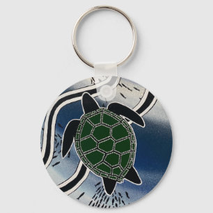 aboriginal zee turtle key ring sleutelhanger