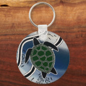 aboriginal zee turtle key ring sleutelhanger (Voorkant)