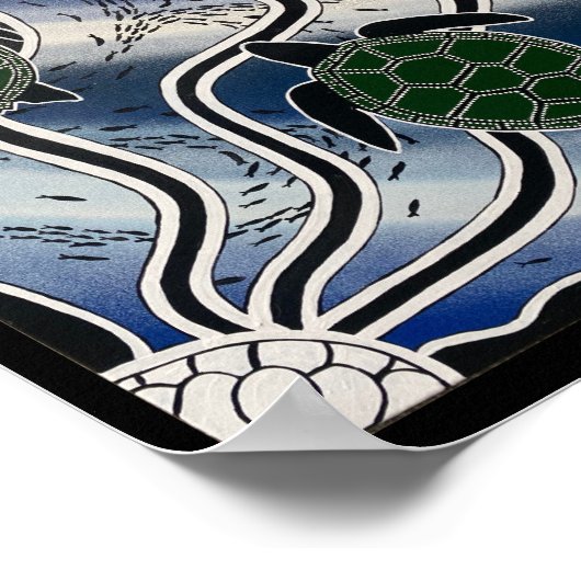 Aboriginal zee turtle print (Hoek)