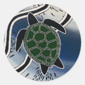 aboriginal zee turtle sticker (Voorkant)