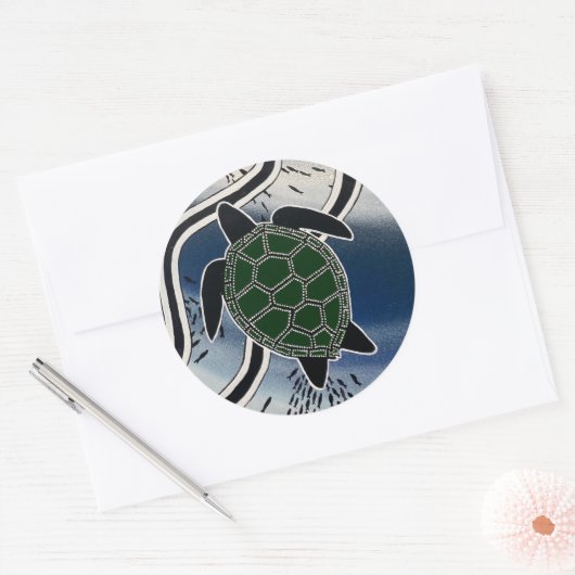aboriginal zee turtle sticker (Envelop)