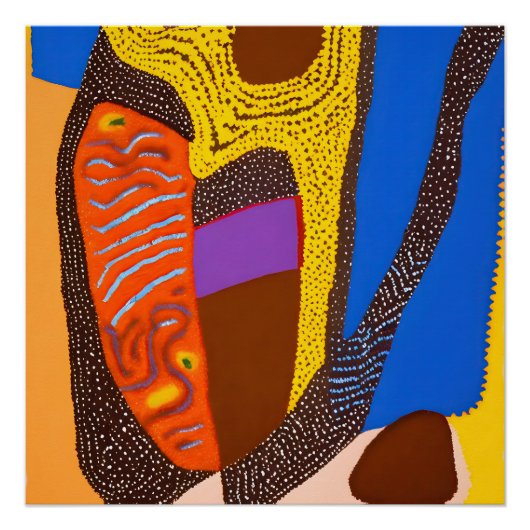 Aboriginals Abstract Art Vol 09 Perfect Poster (Voorkant)