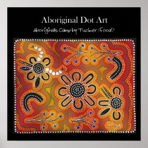 Aboriginals Camp by Tucker (food) Poster