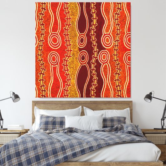 Aboriginals . canvas afdruk (Insitu (Slaapkamer))