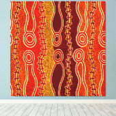 Aboriginals . canvas afdruk (Insitu (Houten vloer))