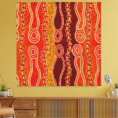 Aboriginals . canvas afdruk (Insitu (Woonkamer))