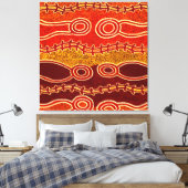Aboriginals . canvas afdruk (Insitu (Slaapkamer))