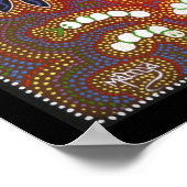 Aboriginals Dance Near Camp Fire Poster (Hoek)