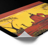 Aboriginals landschapsschilderij van Glen Evans Poster (Hoek)