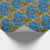 Aboriginals schilderen van schildpadden cadeaupapier (Hoek)