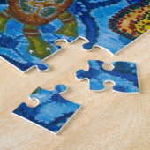 Aboriginals schilderen van schildpadden legpuzzel (Zijkant)